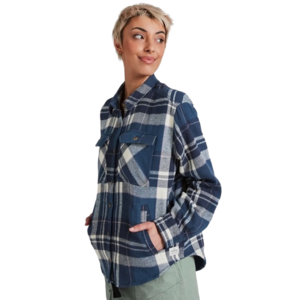 KATHMANDU NWOT Ladies US 16 Huntly Plaid Blue‎ Shacket Retails $129